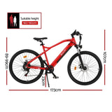 Everfit 26 Inch Electric Bike Mountain Bicycle eBike Built-in Battery 250W EBIKE-C-26IN-ALU-RD