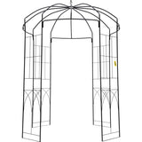 Birdcage Shape Garden Arbor, 9' High x 6.6' Wide, Heavy Duty Wrought Iron Arbor, Wedding Arch V952-TYHYGMYCHSNL9G07VV0