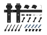 1830 mm Sliding Barn Door Hardware Kit for Single Sliding Barn Door Black V952-HDSMDGDGDM2D9TRAQ001V0