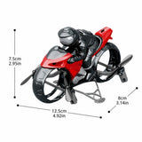 Remote Control Flying Motorcycle Drone 4-Axis Stunt Vehicle Model with 360 Degree Tumbling and V1192-AZ-W-24123