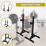 Squat Rack Stand Pair Bench Press Weight Lifting Barbell V63-759965