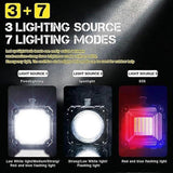 Rechargeable LED Spotlight Flashlight High Power Torch with Focus Beam V1263-JX-4300