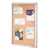 VEVOR 36"x24" Enclosed Cork Board with Aluminum Frame Lockable Bulletin Board V952-RMB36X24WLBKUYH3DV0