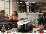 Desktop Ice Maker, Produces Ice in 6 Minutes with a Capacity of 26 Pounds, Energy-Saving 30% and V1102-TSZBJ003