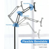 360 Tablet Floor Stand Adjustable 5-12.9 Inch Overhead Phone Desktop Holder V767-MGF050