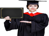 50 Packs Black Certificate Holders - Diploma Holders, Certificate Covers with Gold Foil Border, for V1258-DP02-WO-446