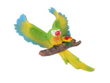 Parrot Wall Decoration Resin Vivid Flapping Hanging Parrot Statue Bird Ornament for Garden Patio V1294-YM0703-3111230091311