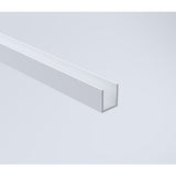 120cm Frameless Glass Sliding Shower Door With White Rail and Wall Channel for Modern Bathrooms V63-913231
