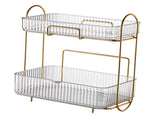 Makeup Organizer 2 Tier Bathroom Countertop Organizer Large Capacity Cosmetic Holder Shelf for V1294-YM0706-3117230199911