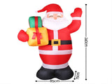 Jingle Jollys Christmas Inflatable Santa 2.4M Illuminated Decorations XMAS-INF-SAN-8FT