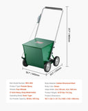Dry Line Marker 4-Wheel 50 or 100 mm Lines Heavy Duty Steel Chalker 29.5kg V952-STHXJPFS4L6543F5XV0
