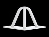 Set of 4 Industrial 3-Rod Retro Table Legs 12mm Steel Bench Desk - 11cm White V63-834951
