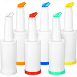 6-Piece Professional Bar Juice Bottles Set - 0.9 Quart Juiceers for Bartending, Store and V1370-AZ4-10342