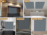 Window Insulation Kit for Winter, 3 Layer 26" X 39" Winter Insulated Cover with Fastener, Thermal to V1259-DP01-A-591