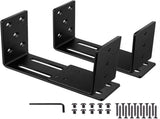 Adjustable Barricades - Drop Open Bar Holder for Security Door Reinforcement Steel U V1192-AZ-W-1096