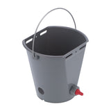 Milk Feed Bucket with 4 Nipples Check Valves Livestock Plastic Feeding Equipment 8LFor Lamb V1294-YM0901-3111210205412