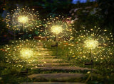 Garden Decor Outdoor Lights 120LED 4Pack, Solar Garden Lights Outside Fairy Firework V1079-SOLARLIGHT02