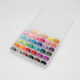 Pre-Wound Sewing Machine Thread Set 72 pcs 36 Colors Compatible 365 Meters Per Spool V1188-YGM-01501-1