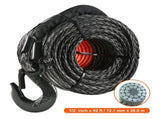 Synthetic Winch Rope, 12.7 mm x 28 m, 142.3 kN, Synthetic Winch Line Cable Rope with Protective V952-HCJPSJYX12IN5PYEKV0