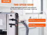 Manual Sausage Stuffer, 7 L / 15 LBS Vertical Sausage Machine, Dual-Speed Meat Stuffer, Made of V952-SDLSBXGGCJ7L5STTEV0
