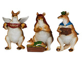 Christabelle 17cm Kangaroo Christmas Nativity Scene Christmas Tree Decoration Ornaments 7 Piece STH240
