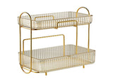 Makeup Organizer 2 Tier Bathroom Countertop Organizer Large Capacity Cosmetic Holder Shelf for V1294-YM0706-3117230199912