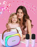 Karaoke set for kids - Portable Bluetooth speaker for car - Equipped with 2 karaoke microphones V1188-ZXY-131-018