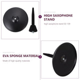 Stable Black Flute Stand Bracket with Round Bottom Design for Safe Flute Clarinet Placement V1369-AZ3-W-13295