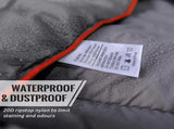 200x140cm Grey Large Outdoor Camping Down Cotton Wearable Warmth Blanket, Quilted Poncho Shawl Throw V888-ELOSUNG52303