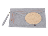 Dowsing Rods Kit Copper Divining Rod Pendulum Pendant Divination Mat for Ghost Hunting Water V1294-YM0901-3111240239411