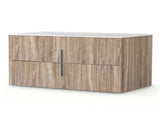 Cefito Vanity Unit 900mm Bathroom Cabinet Storage Wall Hung Timber Front Pine BV-CA-TIR2-900-WD-ABC