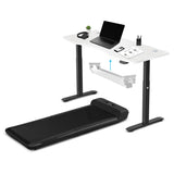 WalkingPad C2 Treadmill ErgoDesk Automatic Standing Desk 1500mm in White/Black Cable Management V572-KWTM-C2BK-A