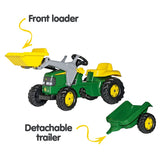 Kahuna John Deere Rolly Kids RT023110 Ride on Tractor with Trailer & Loader