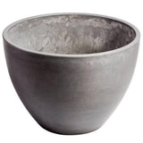 Polished Grey Planter Bowl 30cm V637-DP9210030