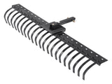 Tow Behind Landscape Rake, 1.5m Tow Dethatcher with 21 Steel Coil Tines, Lawn Dethatcher Rake V952-ZXSCJ60BDSDLG2B3EV0