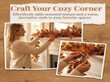 6ft Fall Garland Artificial Autumn Leaf Garland - Indoor Outdoor Decor V1369-AZ3-W-08057