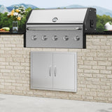 VEVOR BBQ Access Door, 787x609 mm Outdoor Kitchen Door, Stainless Steel Flush Mount Door, V952-SMMBSCJMYS31IPP30V0
