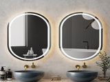Embellir 2 LED Wall Mirror With Light 50X75CM Bathroom Decor Oval Mirrors Vanity MM-E-WALL-OVAL-LED-5075-X2