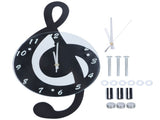 Innovative Musical Note Electronic Wall Clock Fashionable Silent Quartz Clock for Children Room V1294-YM0901-3115200043411