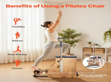 Pilates Chair, Split-Pedal Stability Combo Chairs with Handles, Rubber Wood Frame Yoga Fitness V952-PLTWTYJSM000RTH7TV0