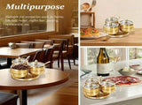 Stainless Steel Sugar Bowl Set, Rotatable 3 Flavour Seasoning Jar with Visible Glass Lid and Spoon, V1107-122-72757
