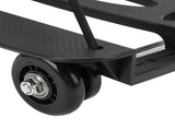 Folding Hand Truck 4 Wheels Iron Tube 99.2 Lb Load Bearing Foldable Luggage Trolley Cart for Travel V1294-YM0901-3111240230911