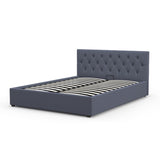 Milano Capri Luxury Gas Lift Bed With Headboard - Charcoal No.35 - Queen ABM-10001614