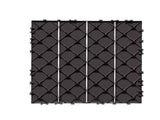 Interlocking Deck Tiles 54 Pack 12"x12" Waterproof for Porch Dark Brown V952-HDDBSL4TBTSZUY2L8V0