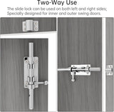 Barrel Bolt Door Latch 12 Inch 304 Stainless Steel Heavy Duty Slide Lock for Gate Barn Door with 8.5 V1189-LC-RY-00172