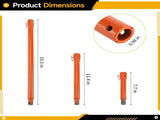 3PCS Auger Extension Bits Set, Including 7.7", 11.4", 19.3", Metal 3/4" Shaft Earth Auger V1192-AZ-W-18527