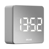 Newgate Space Hotel Orbatron Alarm Clock White Case - Silver Lens - White Led V398-NGSH-ORB-W1-W
