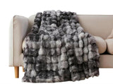 Bubble Tie Dye Throw Blanket Soft Cozy Microfiber Lightweight Warm -Dark Grey M V1263-JX-7382-2