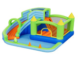 Inflatable Bounce House, 3.4 x 3.74 x 2.13 m Inflatable Bounce House Water Slide, Bouncer Castle V952-CQCBKWSLXSCG0IQ90001V3