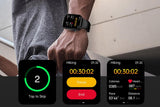 Smart Watch 1.96-Inch ECG Fitness Tracker with Heart Rate Oxygen Glucose Uric Acid and V1263-JX-7655